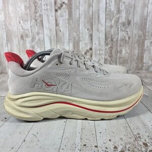 Hoka One One Clifton 10 Womens 11B Running Shoes Sand Red 1162031 SCCC